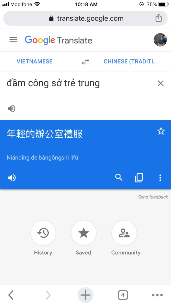 Sử dụng công cụ Google Translate